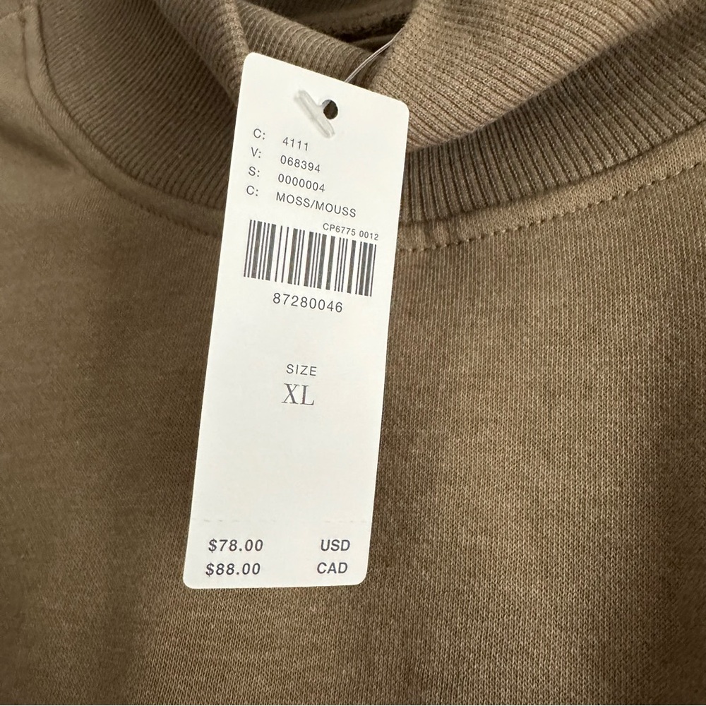 Pilcro • Funnel-Neck Bubble-Hem Sweatshirt - Picture 7 of 8